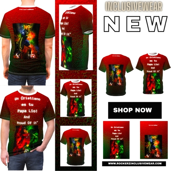 Un cristiano es tu papa Lío! And Proud Of It! Unisex Cut & Sew Tee - Picture 1 of 5